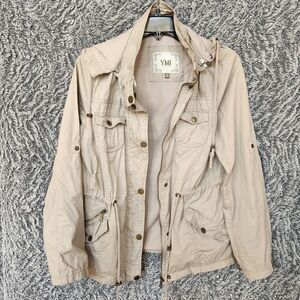YMI Women's Khaki Anorak/Military Style Jacket -SZM